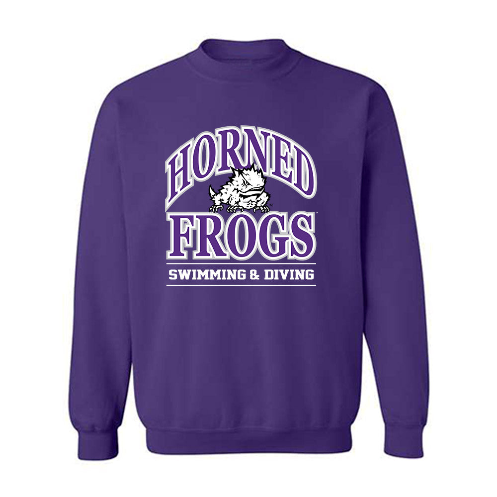 TCU - NCAA Men's Swimming & Diving : Braedon Ando - Classic Fashion Shersey Crewneck Sweatshirt-0