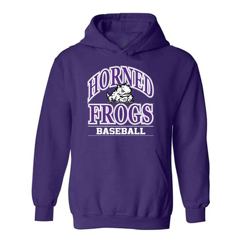 TCU - NCAA Baseball : Cole Eaton - Classic Fashion Shersey Hooded Sweatshirt-0