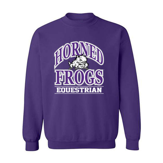 TCU - NCAA Equestrian : Chandler Wilks - Classic Fashion Shersey Crewneck Sweatshirt-0