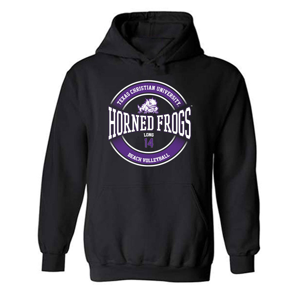 TCU - NCAA Beach Volleyball : Anna Long - Classic Fashion Shersey Hooded Sweatshirt-0