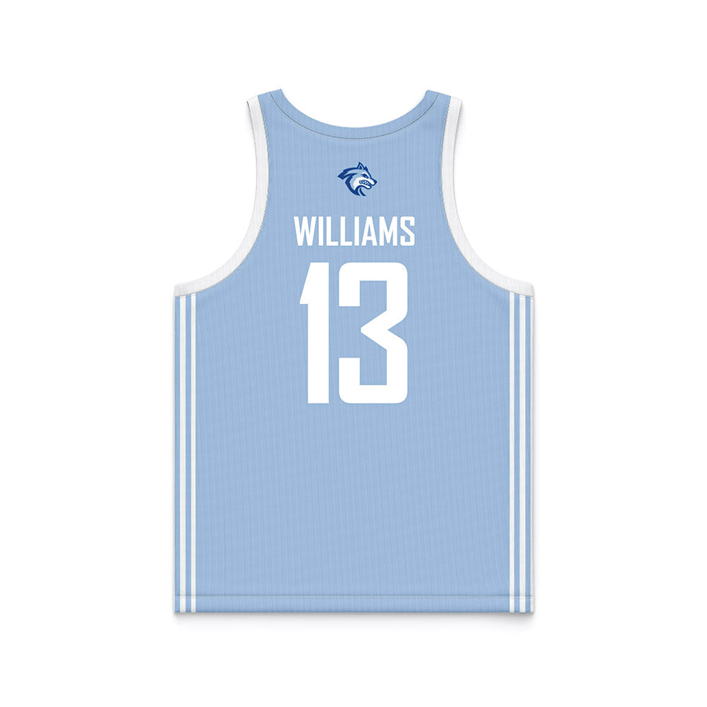 SSU - NCAA Men's Basketball : Markees Williams - Blue Basketball Jersey