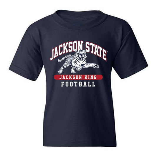 Jackson State - NCAA Football : Jackson King - Classic Fashion Shersey Youth T-Shirt