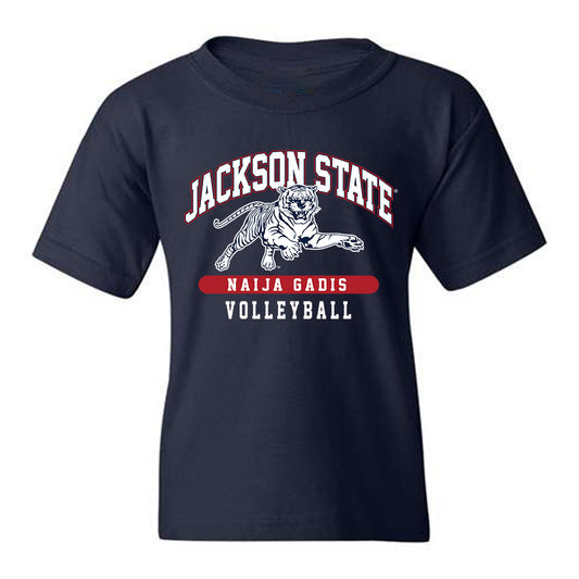 Jackson State - NCAA Women's Volleyball : Naija Gadis - Classic Fashion Shersey Youth T-Shirt