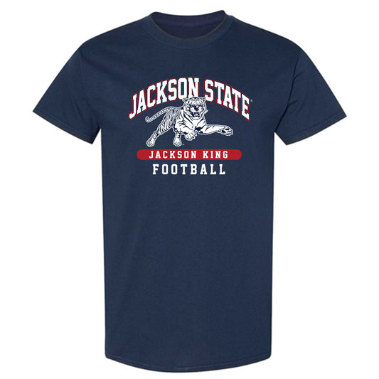 Jackson State - NCAA Football : Jackson King - Classic Fashion Shersey T-Shirt