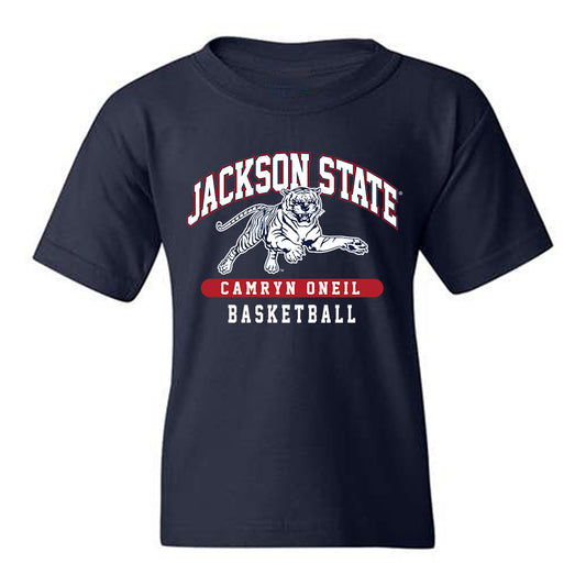 Jackson State - NCAA Women's Basketball : Camryn ONeil - Classic Fashion Shersey Youth T-Shirt-0