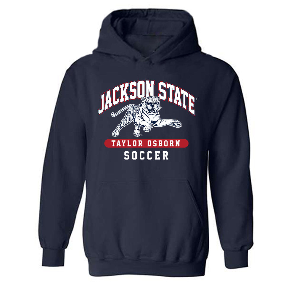Jackson State - NCAA Women's Soccer : Taylor Osborn - Classic Fashion Shersey Hooded Sweatshirt-0