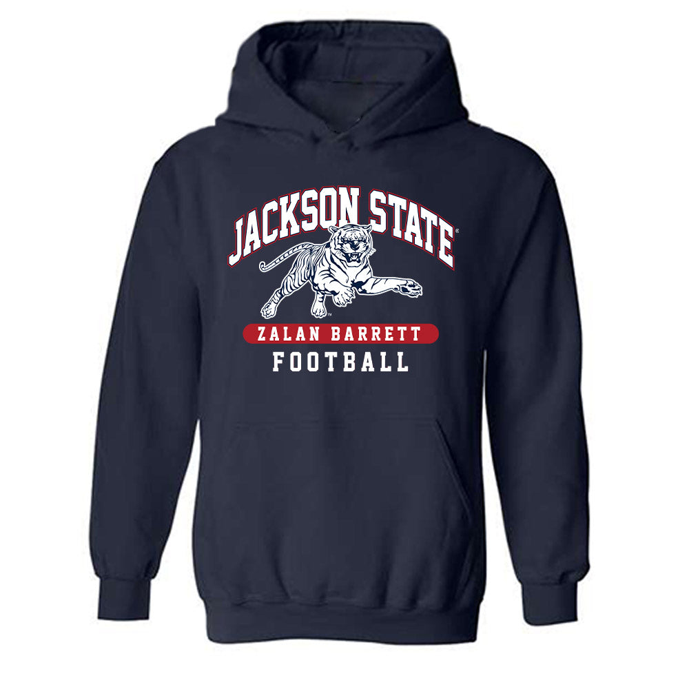 Jackson State - NCAA Football : Zalan Barrett - Classic Fashion Shersey Hooded Sweatshirt-0