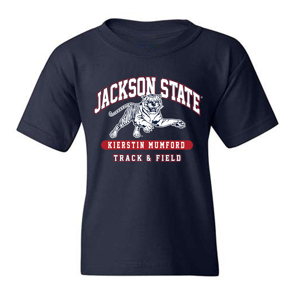Jackson State - NCAA Women's Track & Field : Kierstin Mumford - Classic Fashion Shersey Youth T-Shirt-0