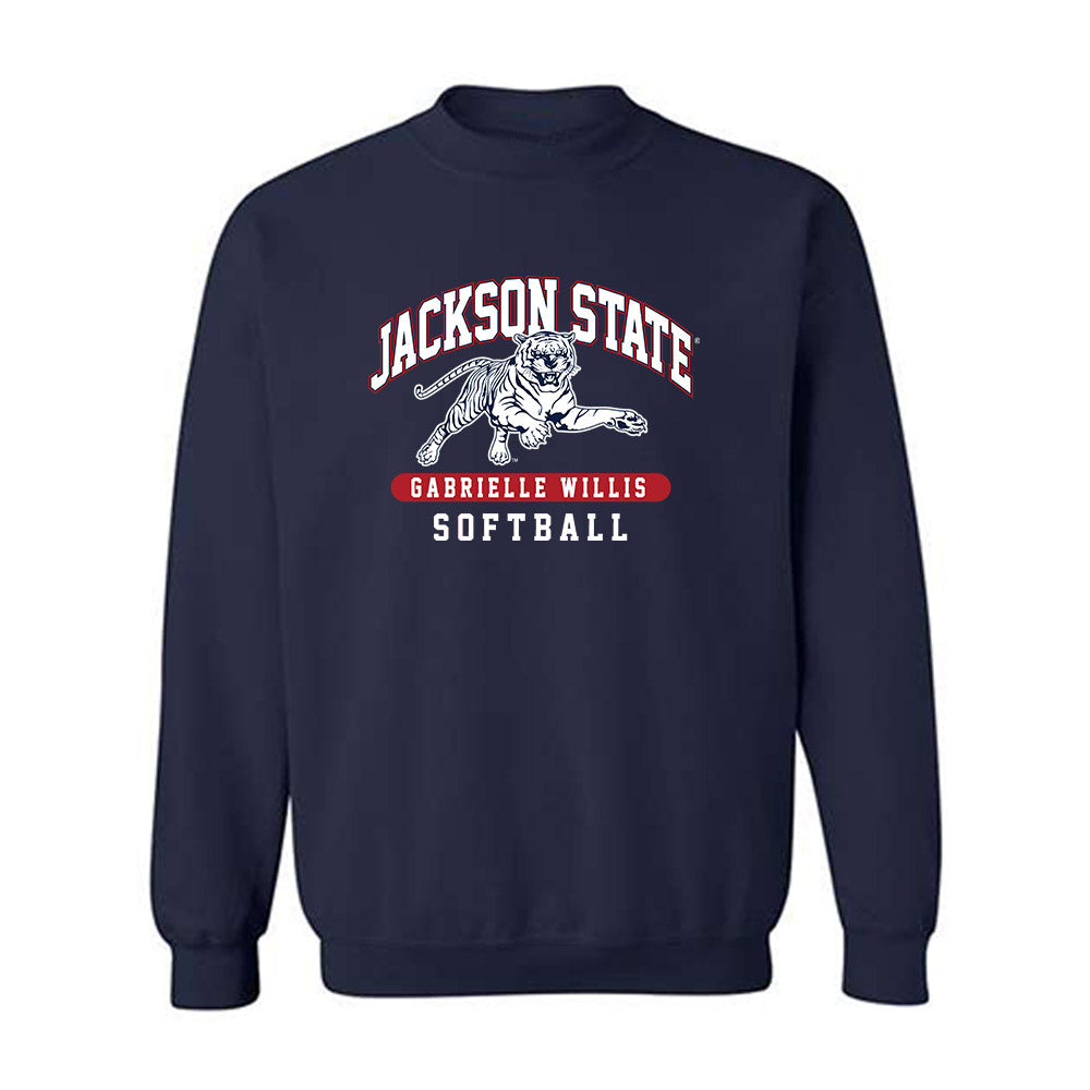 Jackson State - NCAA Softball : Gabrielle Willis - Classic Fashion Shersey Crewneck Sweatshirt-0