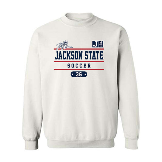 Jackson State - NCAA Women's Soccer : India Wilson - Classic Fashion Shersey Crewneck Sweatshirt-0