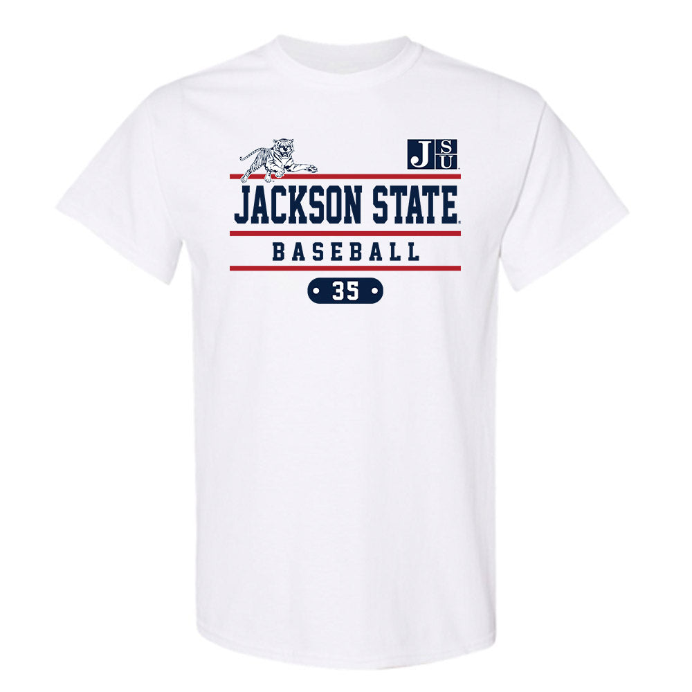 Jackson State - NCAA Baseball : CJ Lewis - Classic Fashion Shersey T-Shirt