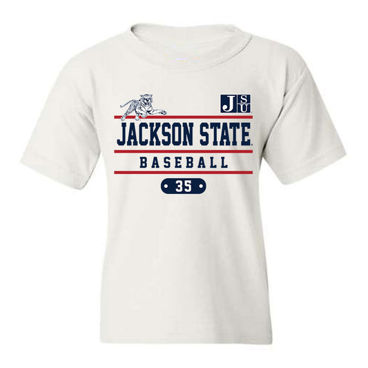 Jackson State - NCAA Baseball : CJ Lewis - Classic Fashion Shersey Youth T-Shirt