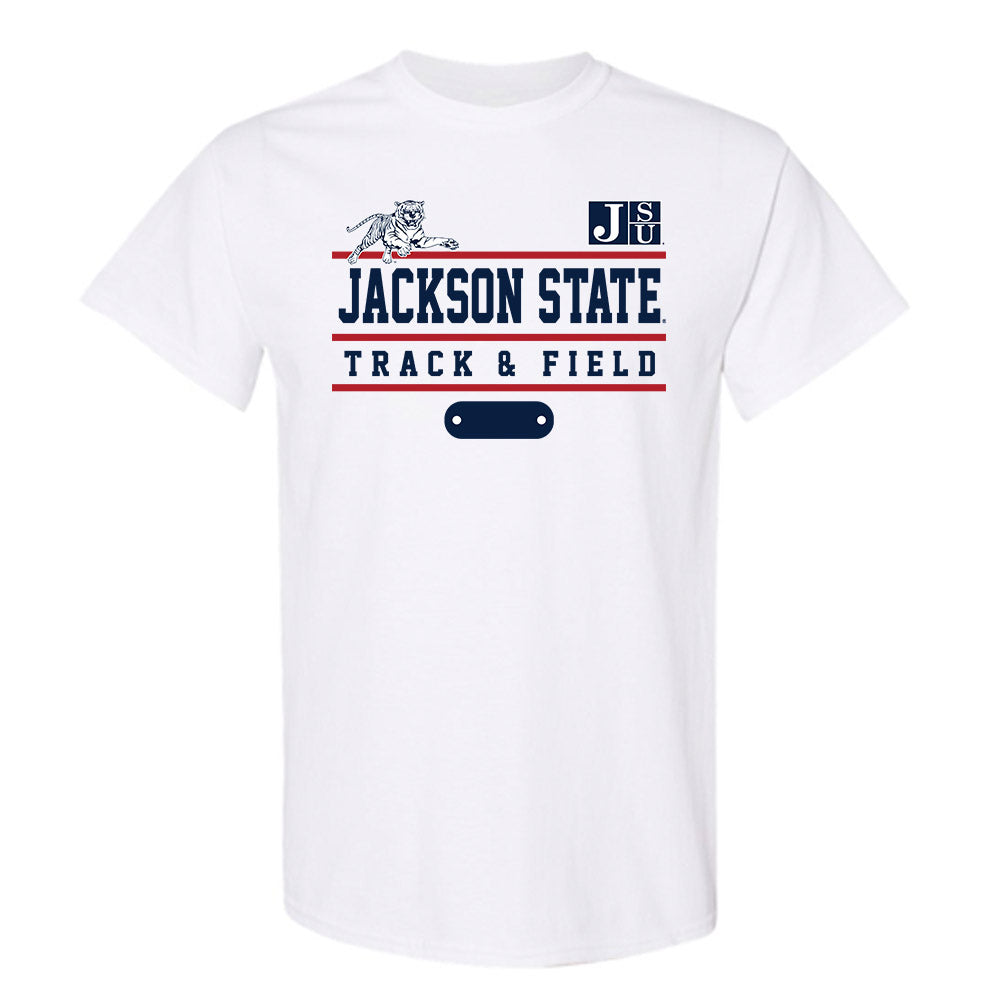 Jackson State - NCAA Men's Track & Field : Nathan Lewis - Classic Fashion Shersey T-Shirt-0