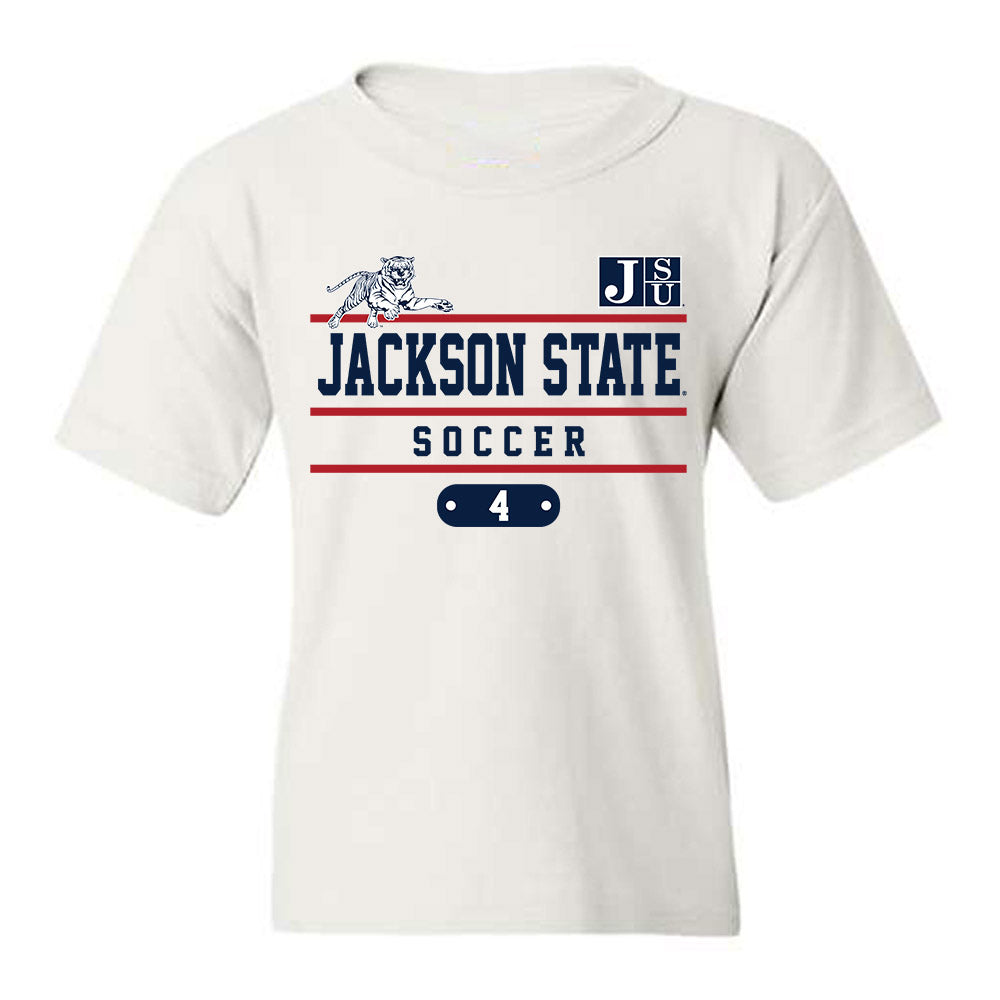 Jackson State - NCAA Women's Soccer : Kianah Farmer - Classic Fashion Shersey Youth T-Shirt-0