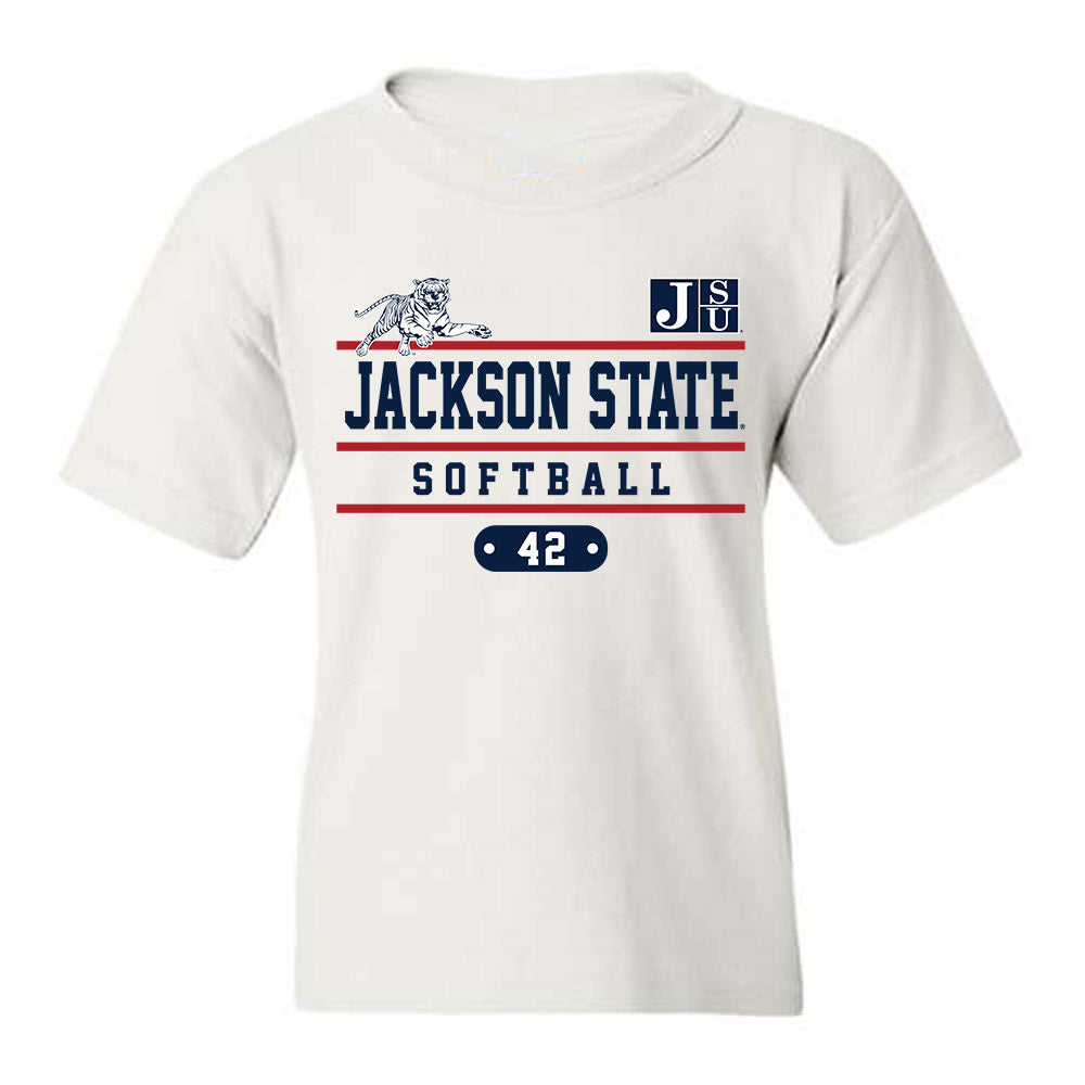 Jackson State - NCAA Softball : Jace Jackson - Classic Fashion Shersey Youth T-Shirt-0