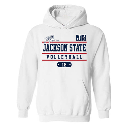 Jackson State - NCAA Women's Volleyball : Cierra Gilbert - Classic Fashion Shersey Hooded Sweatshirt-0