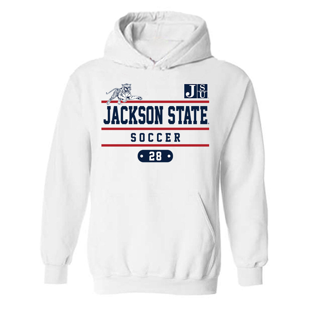 Jackson State - NCAA Women's Soccer : Makayla Sturkey - Classic Fashion Shersey Hooded Sweatshirt-0