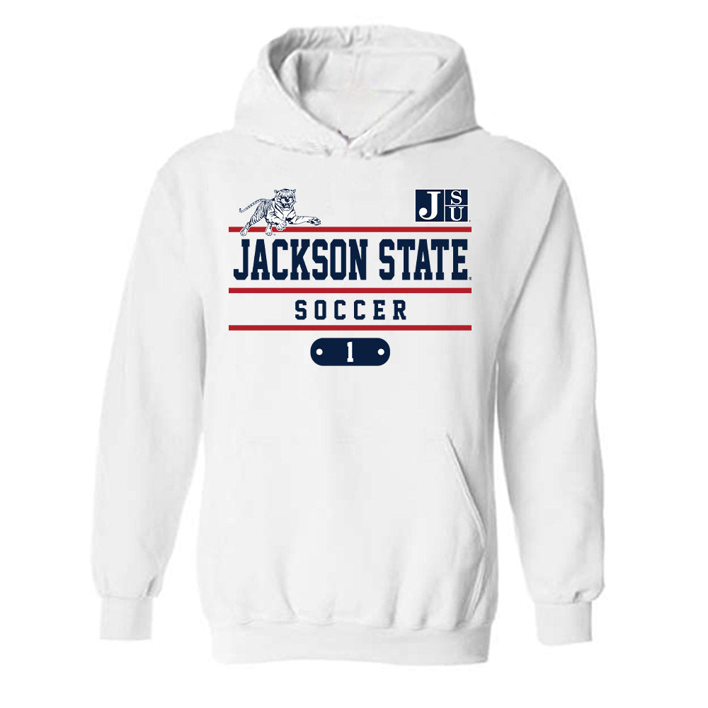 Jackson State - NCAA Women's Soccer : Taylor Osborn - Classic Fashion Shersey Hooded Sweatshirt-0