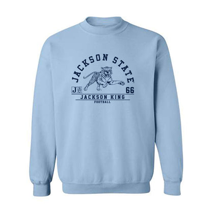 Jackson State - NCAA Football : Jackson King - Classic Fashion Shersey Crewneck Sweatshirt