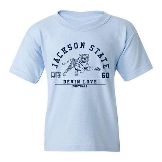 Jackson State - NCAA Football : Devin Love - Classic Fashion Shersey Youth T-Shirt-0