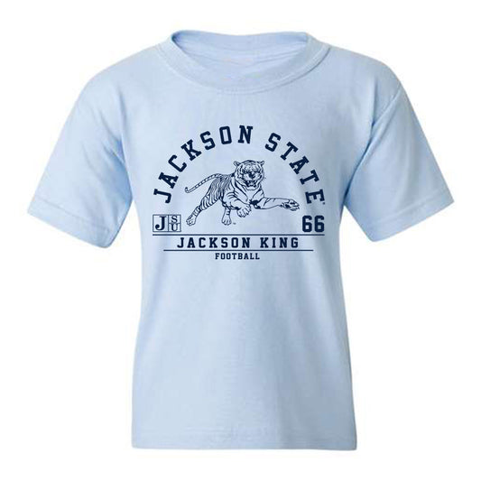 Jackson State - NCAA Football : Jackson King - Classic Fashion Shersey Youth T-Shirt