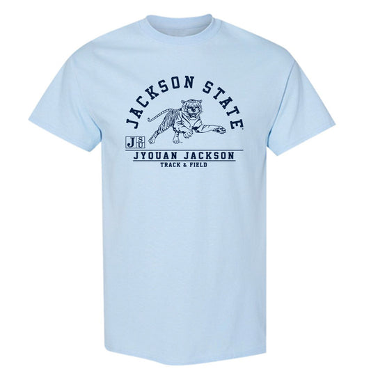 Jackson State - NCAA Men's Track & Field : Jyquan Jackson - Classic Fashion Shersey T-Shirt-0