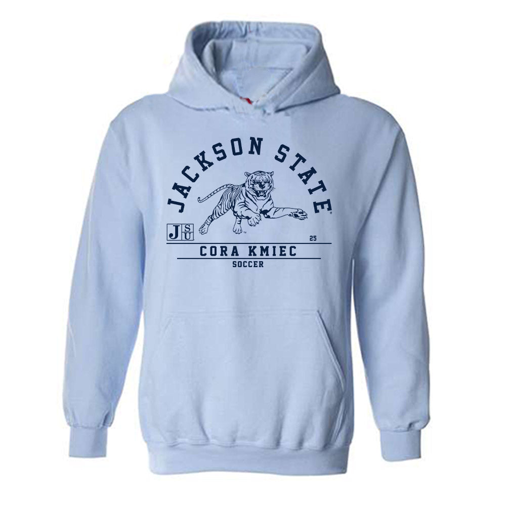 Jackson State - NCAA Women's Soccer : Cora Kmiec - Classic Fashion Shersey Hooded Sweatshirt-0
