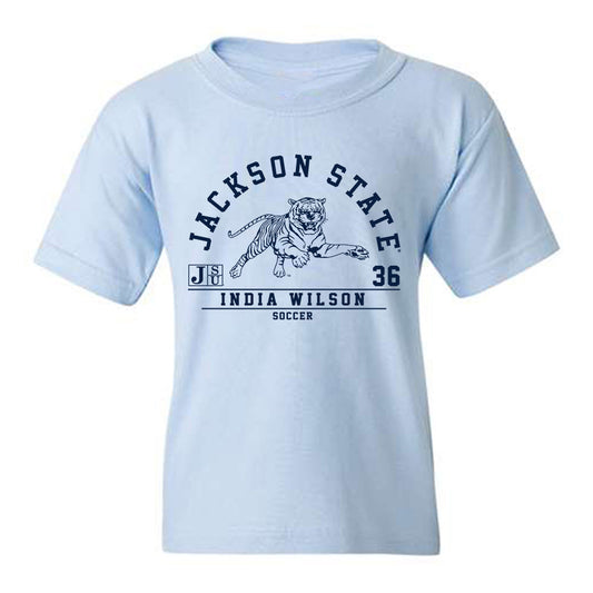 Jackson State - NCAA Women's Soccer : India Wilson - Classic Fashion Shersey Youth T-Shirt-0
