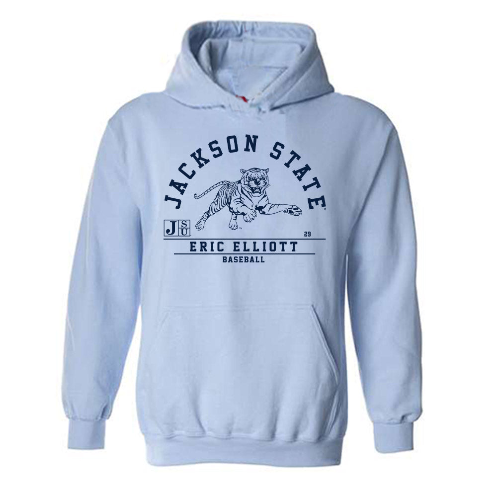 Jackson State - NCAA Baseball : Eric Elliott - Classic Fashion Shersey Hooded Sweatshirt-0