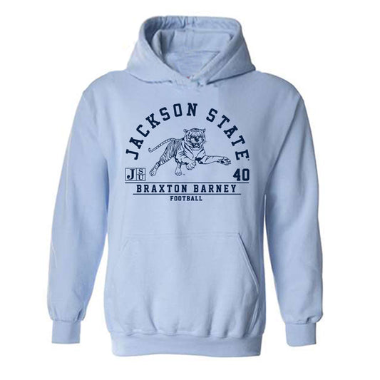 Jackson State - NCAA Football : Braxton Barney - Classic Fashion Shersey Hooded Sweatshirt