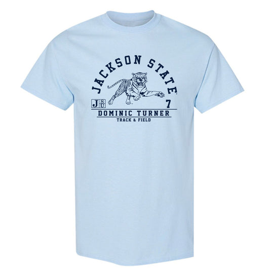 Jackson State - NCAA Men's Track & Field : Dominic Turner - Classic Fashion Shersey T-Shirt-0