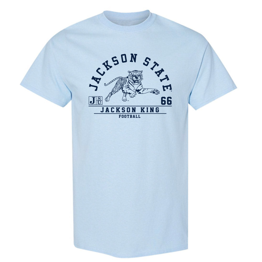 Jackson State - NCAA Football : Jackson King - Classic Fashion Shersey T-Shirt