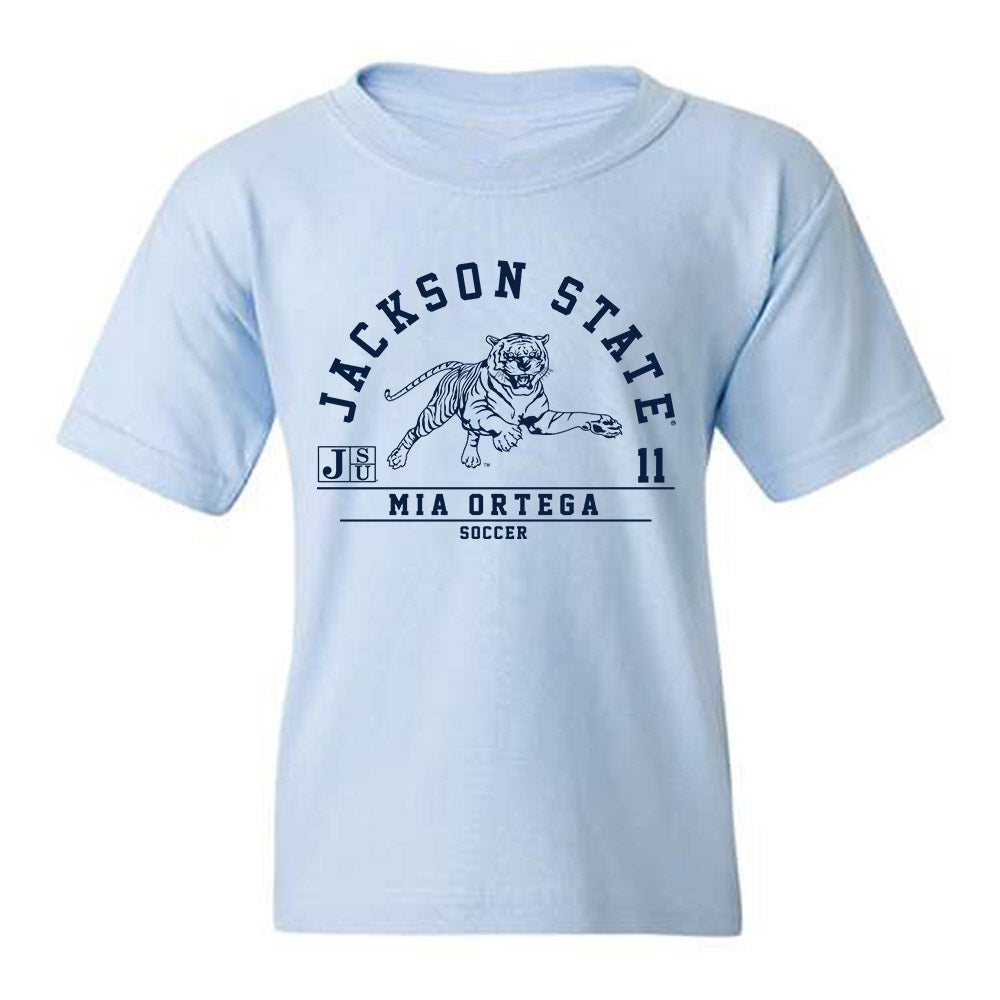 Jackson State - NCAA Women's Soccer : Mia Ortega - Classic Fashion Shersey Youth T-Shirt-0
