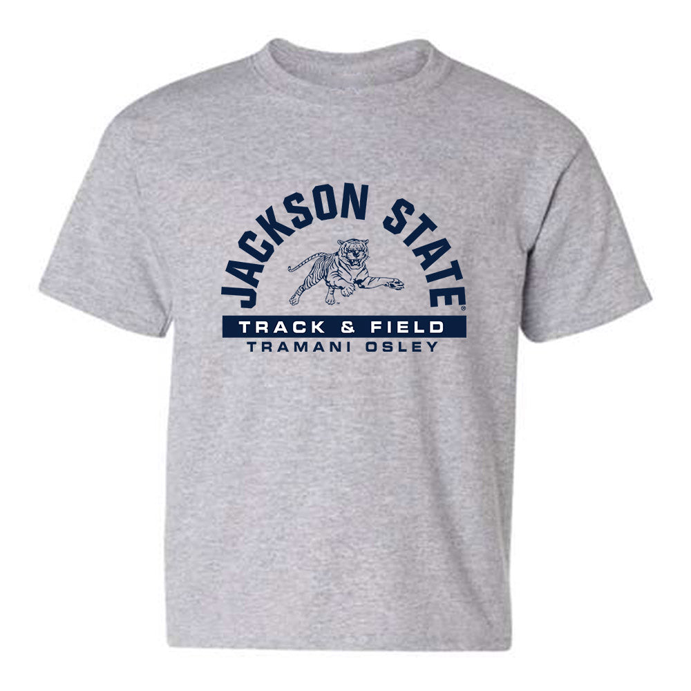 Jackson State - NCAA Women's Track & Field : Tramani Osley - Classic Fashion Shersey Youth T-Shirt