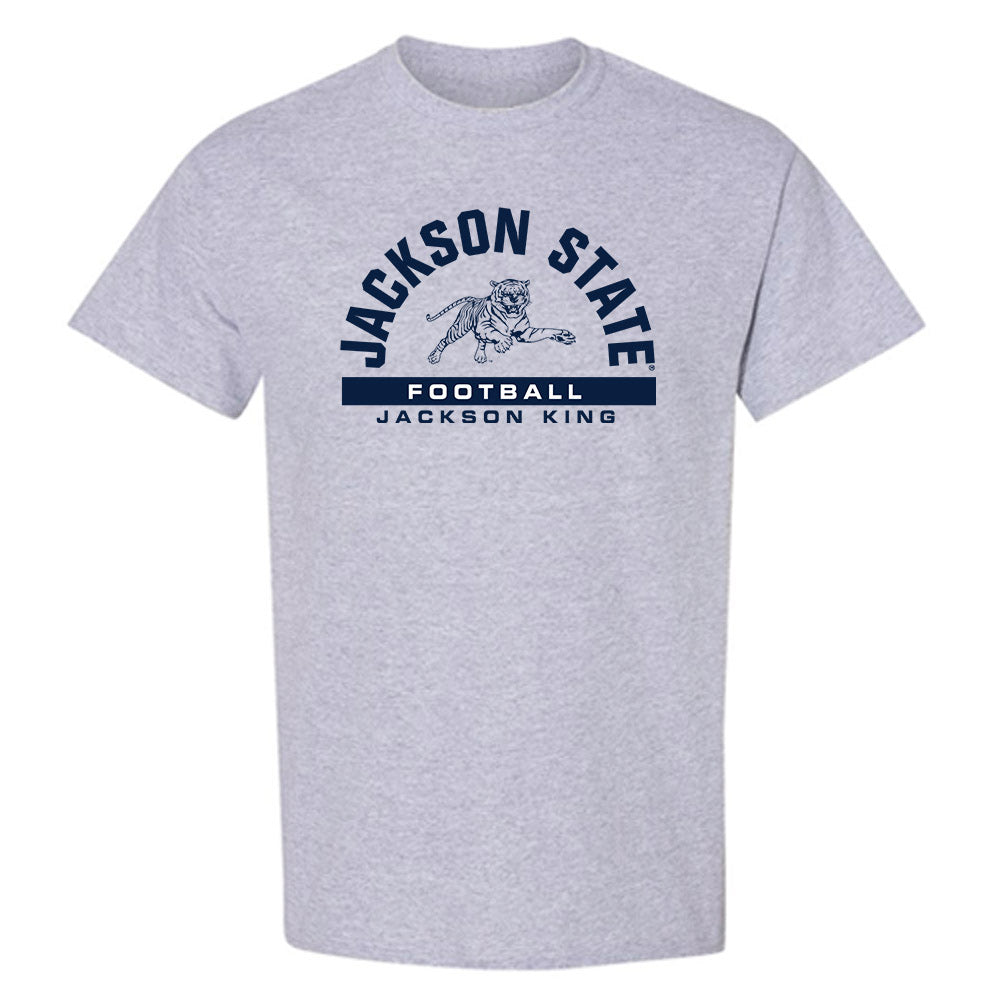 Jackson State - NCAA Football : Jackson King - Classic Fashion Shersey T-Shirt