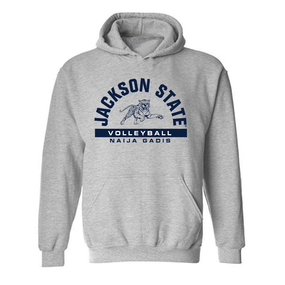 Jackson State - NCAA Women's Volleyball : Naija Gadis - Classic Fashion Shersey Hooded Sweatshirt