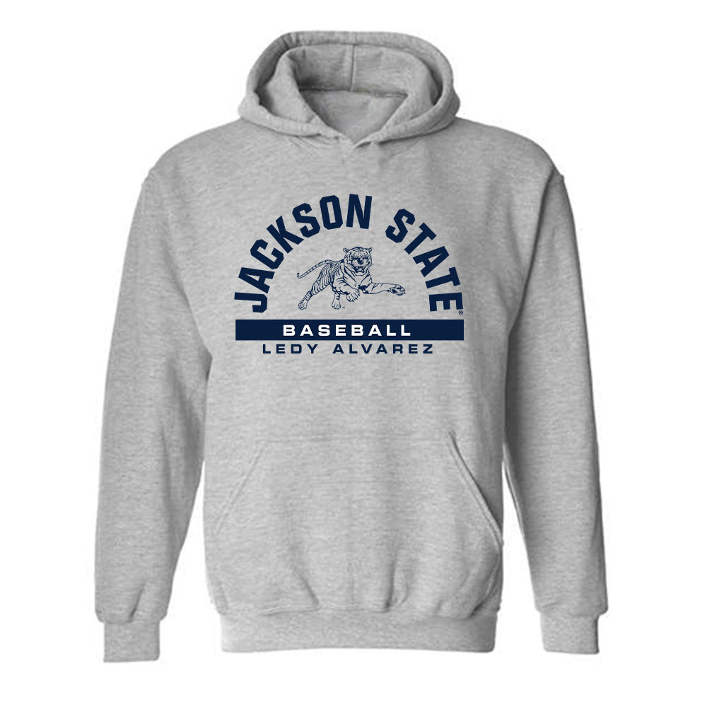 Jackson State - NCAA Baseball : Ledy Alvarez - Classic Fashion Shersey Hooded Sweatshirt-0