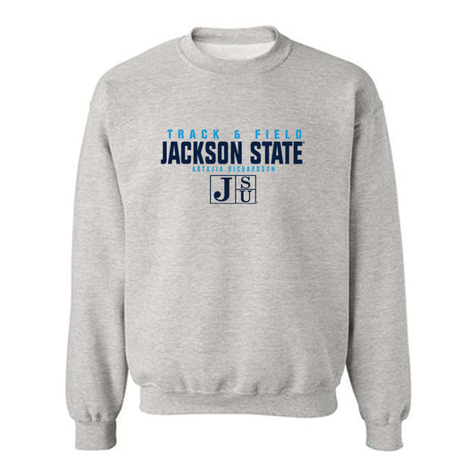 Jackson State - NCAA Women's Track & Field : Artajia Richardson - Classic Fashion Shersey Crewneck Sweatshirt