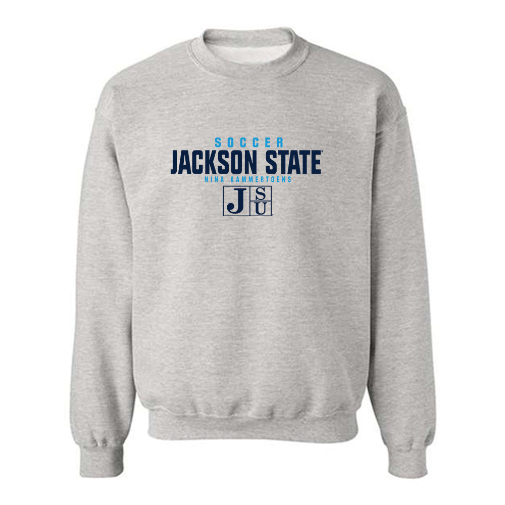 Jackson State - NCAA Women's Soccer : Nina Kammertoens - Classic Fashion Shersey Crewneck Sweatshirt-0
