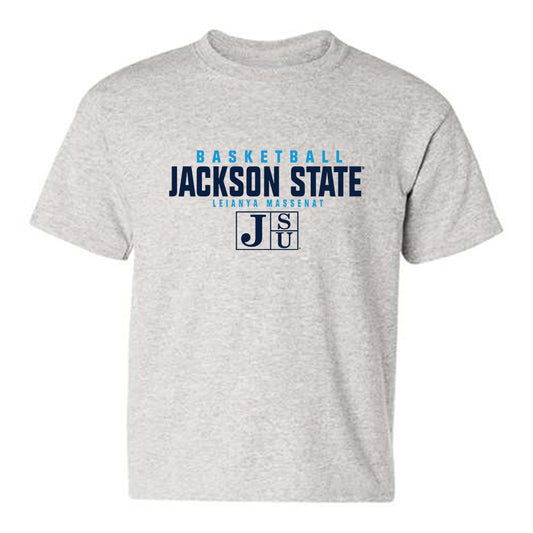 Jackson State - NCAA Women's Basketball : Leianya Massenat - Classic Fashion Shersey Youth T-Shirt-0