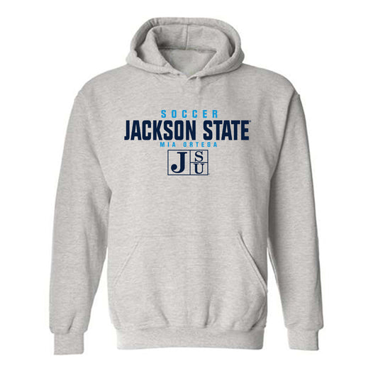Jackson State - NCAA Women's Soccer : Mia Ortega - Classic Fashion Shersey Hooded Sweatshirt-0