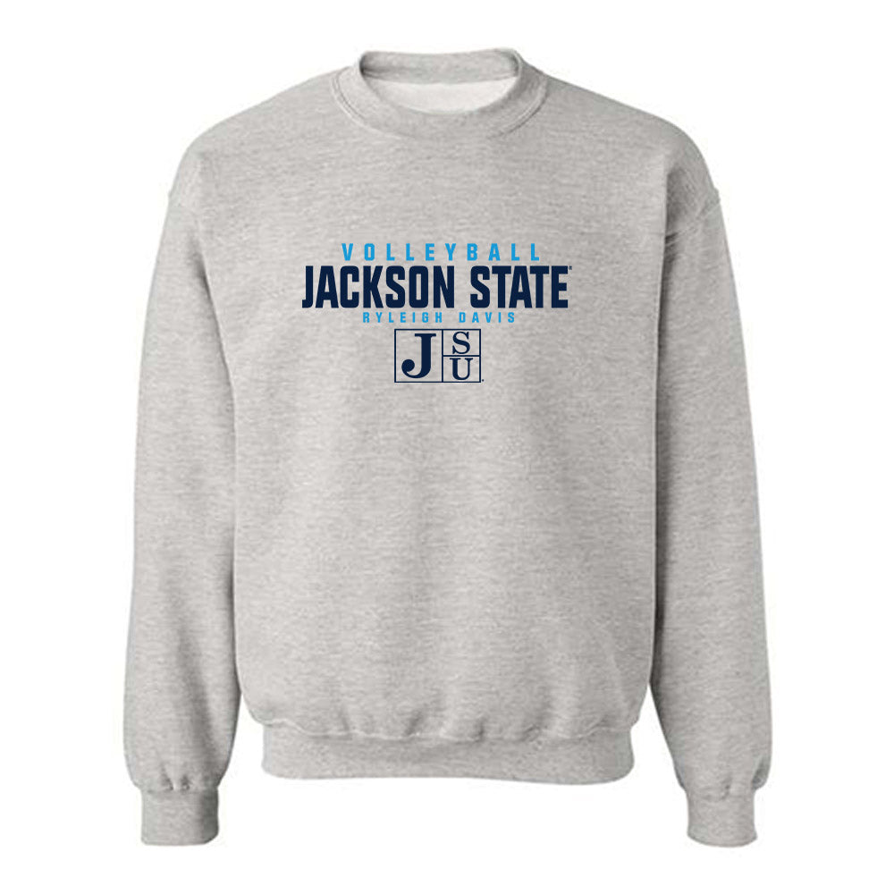 Jackson State - NCAA Women's Volleyball : Ryleigh Davis - Classic Fashion Shersey Crewneck Sweatshirt-0