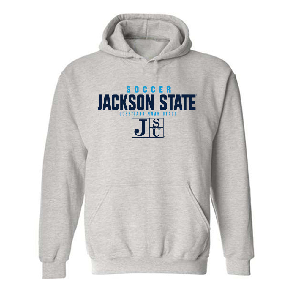 Jackson State - NCAA Women's Soccer : Josetiarainnah Olaco - Classic Fashion Shersey Hooded Sweatshirt-0