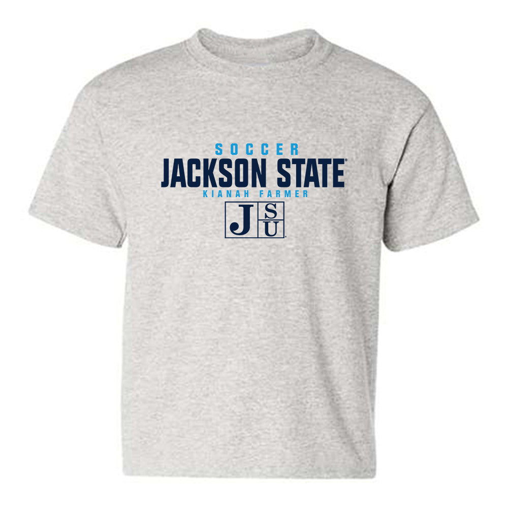 Jackson State - NCAA Women's Soccer : Kianah Farmer - Classic Fashion Shersey Youth T-Shirt-0