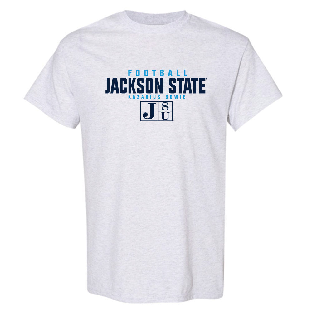 Jackson State - NCAA Football : Kazarius Bowie - Classic Fashion Shersey T-Shirt-0