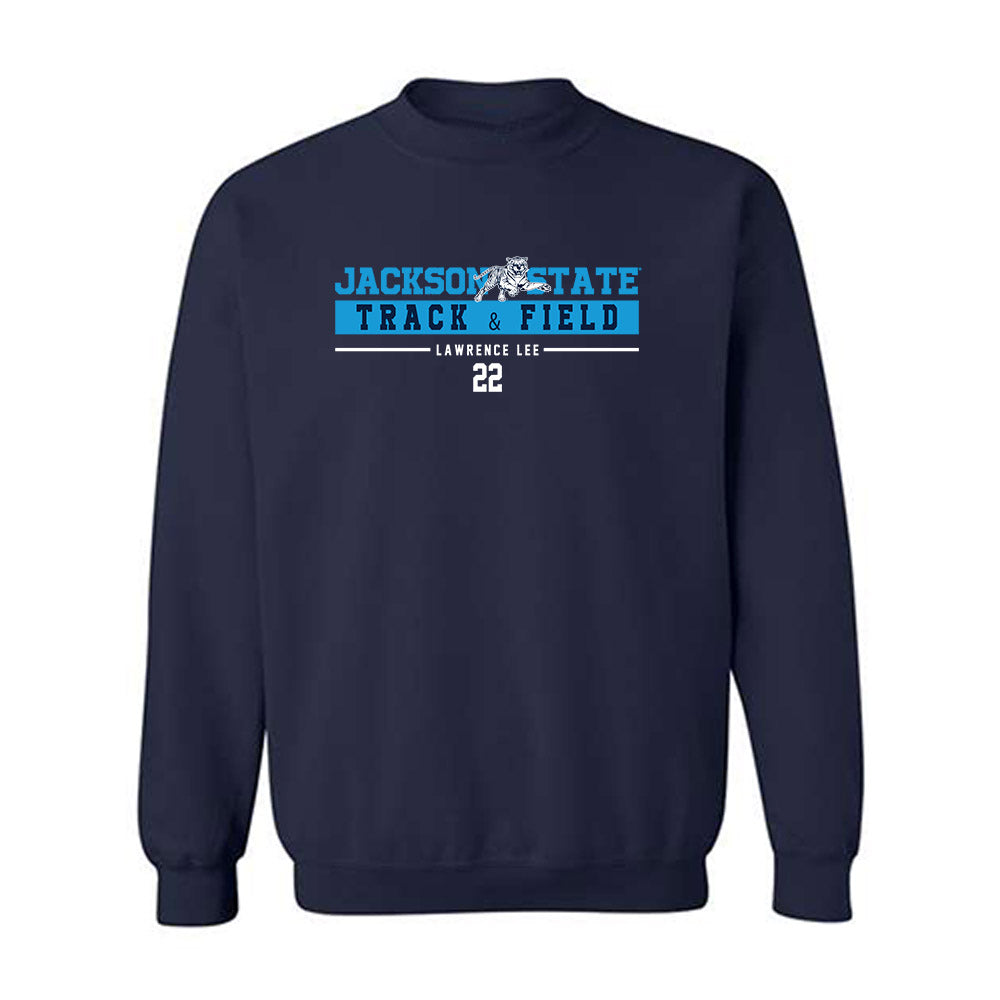 Jackson State - NCAA Men's Track & Field : Lawrence Lee - Classic Fashion Shersey Crewneck Sweatshirt