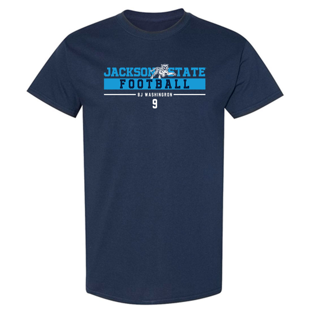 Jackson State - NCAA Football : BJ Washingron - Classic Fashion Shersey T-Shirt-0