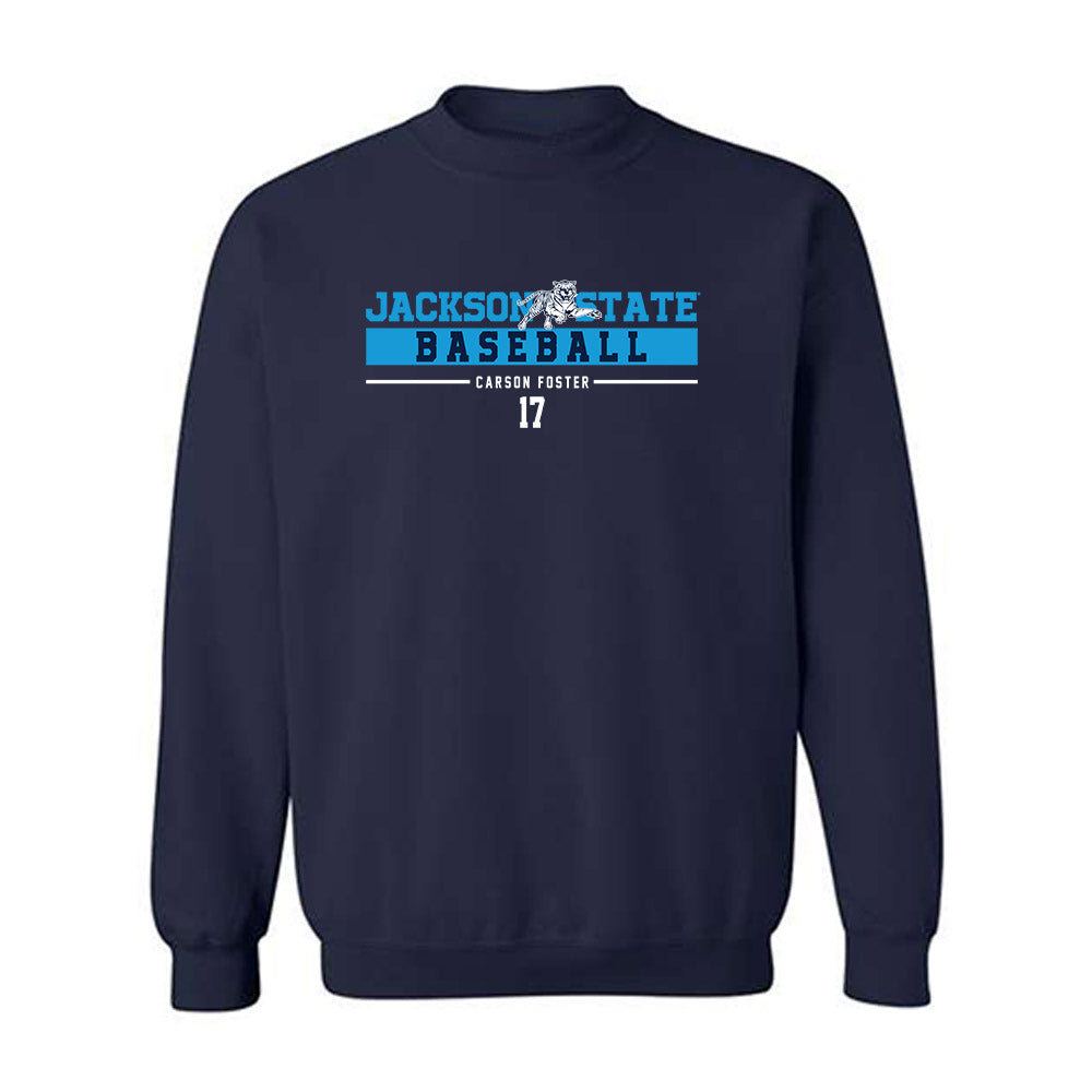 Jackson State - NCAA Baseball : Carson Foster - Classic Fashion Shersey Crewneck Sweatshirt