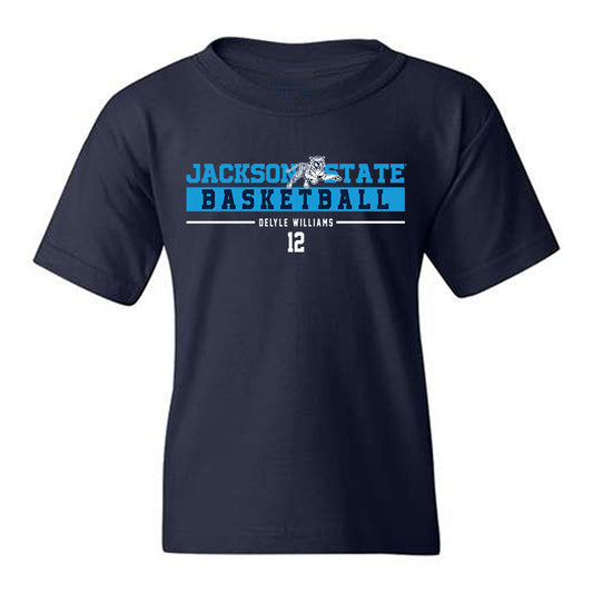 Jackson State - NCAA Men's Basketball : Delyle Williams - Classic Fashion Shersey Youth T-Shirt-0