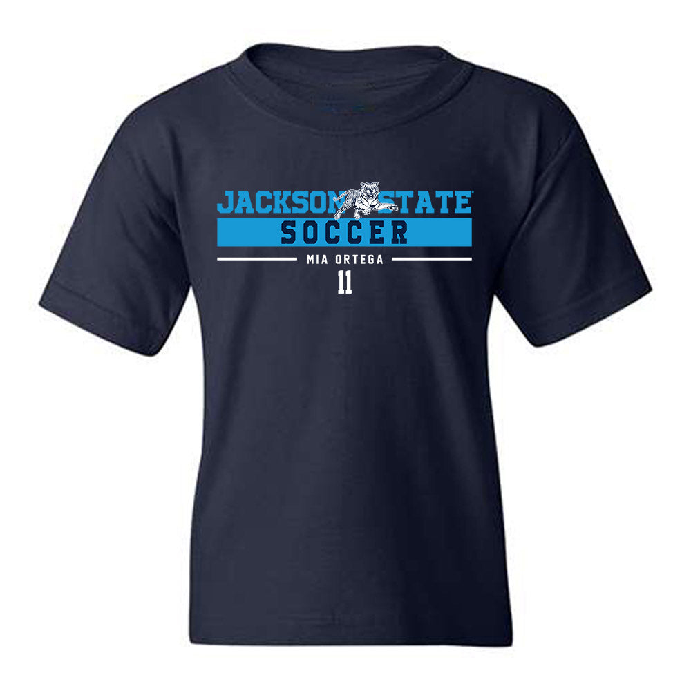 Jackson State - NCAA Women's Soccer : Mia Ortega - Classic Fashion Shersey Youth T-Shirt-0